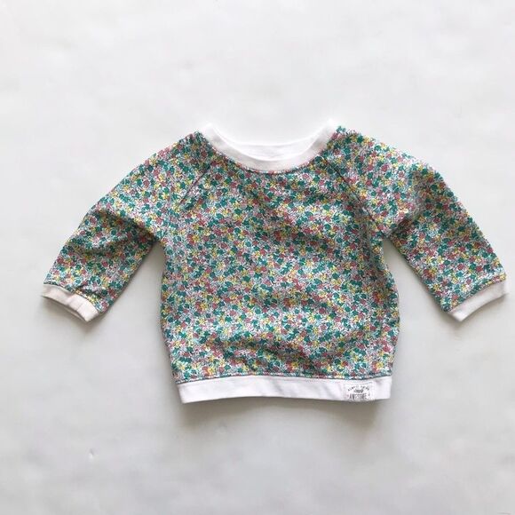 Carters floral print sweatshirt GUC 6 months - Picture 1 of 5